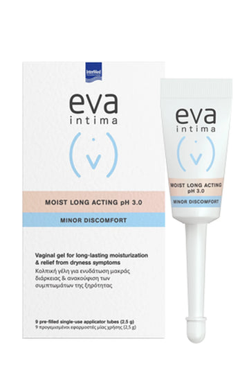 Eva Intima Moist Long Acting pH 3.0 Minor Discomfort Ενυδατικό Κολπικό Gel